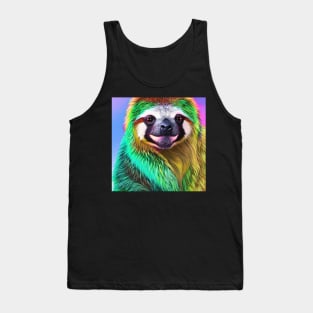 Rainbow Sloth T-Shirt: Colorful and Cute Shirts for Sloth Lovers Tank Top